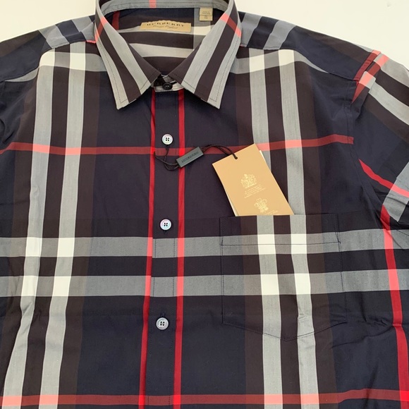 BURBERRY London England Plaid Check Men’s Shirt XL - Picture 5 of 7
